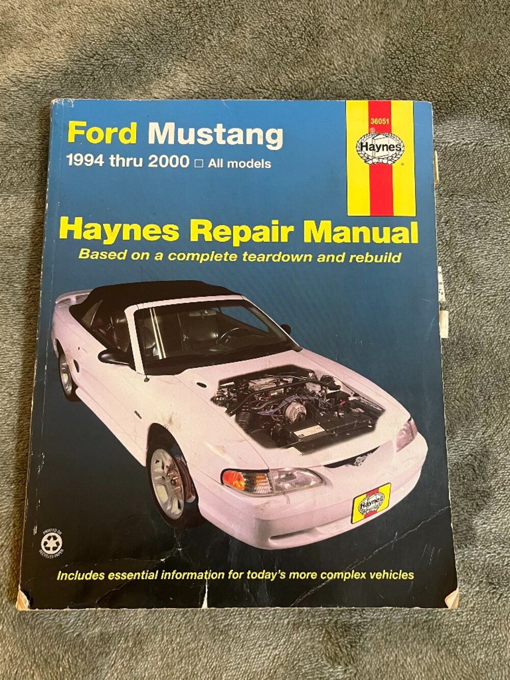 Haynes Ford Mustang 1994 thru 2000 All Models Service Repair Manual 36051
